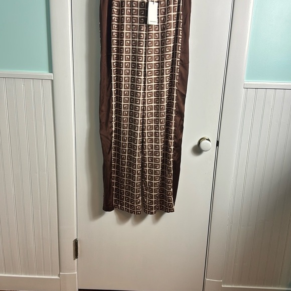 NWT Hansen & Gretel Bille Pant Geo Stamp Brown Wide Leg Size XL - Picture 9 of 16